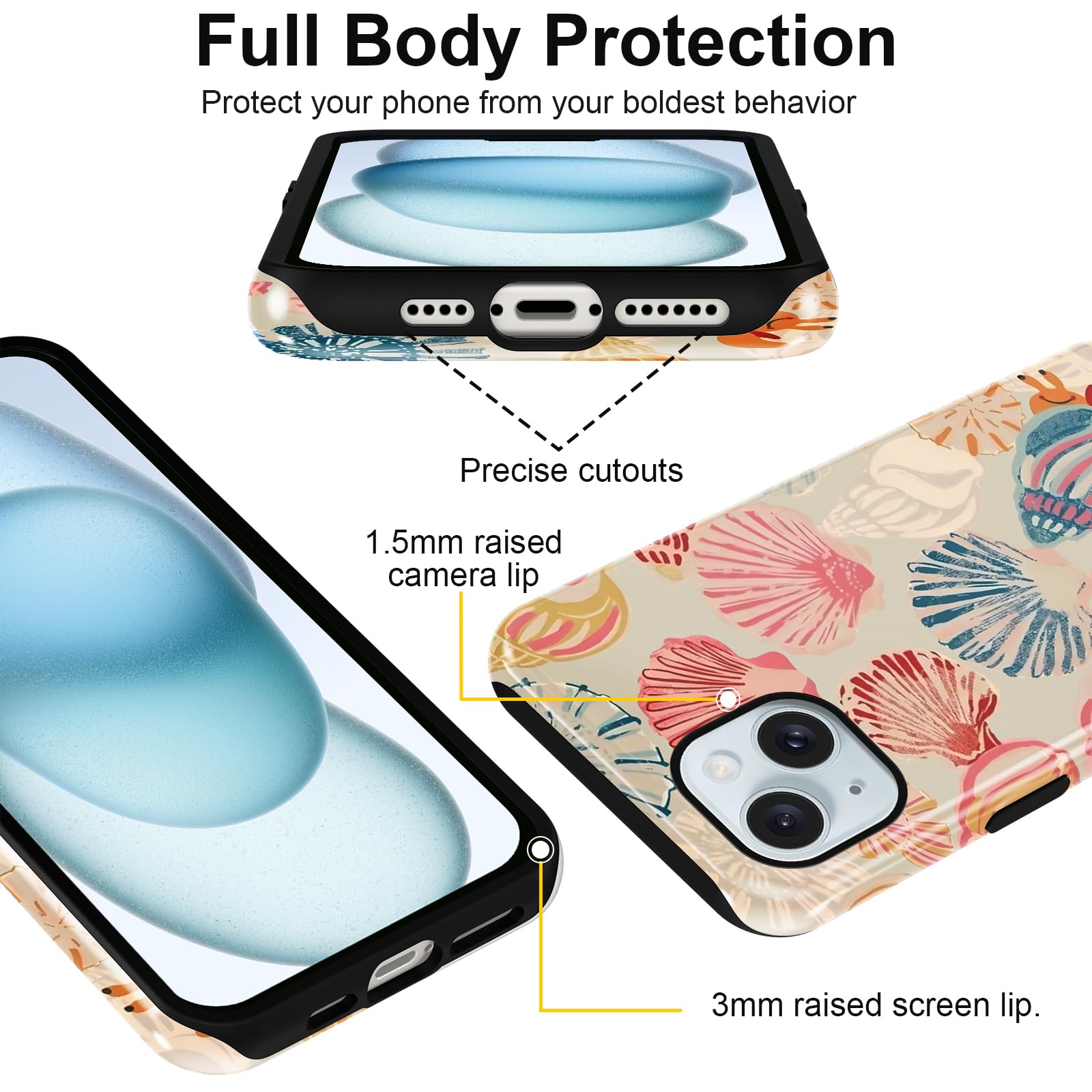 Sommerliche Muscheldesign iPhone Hülle