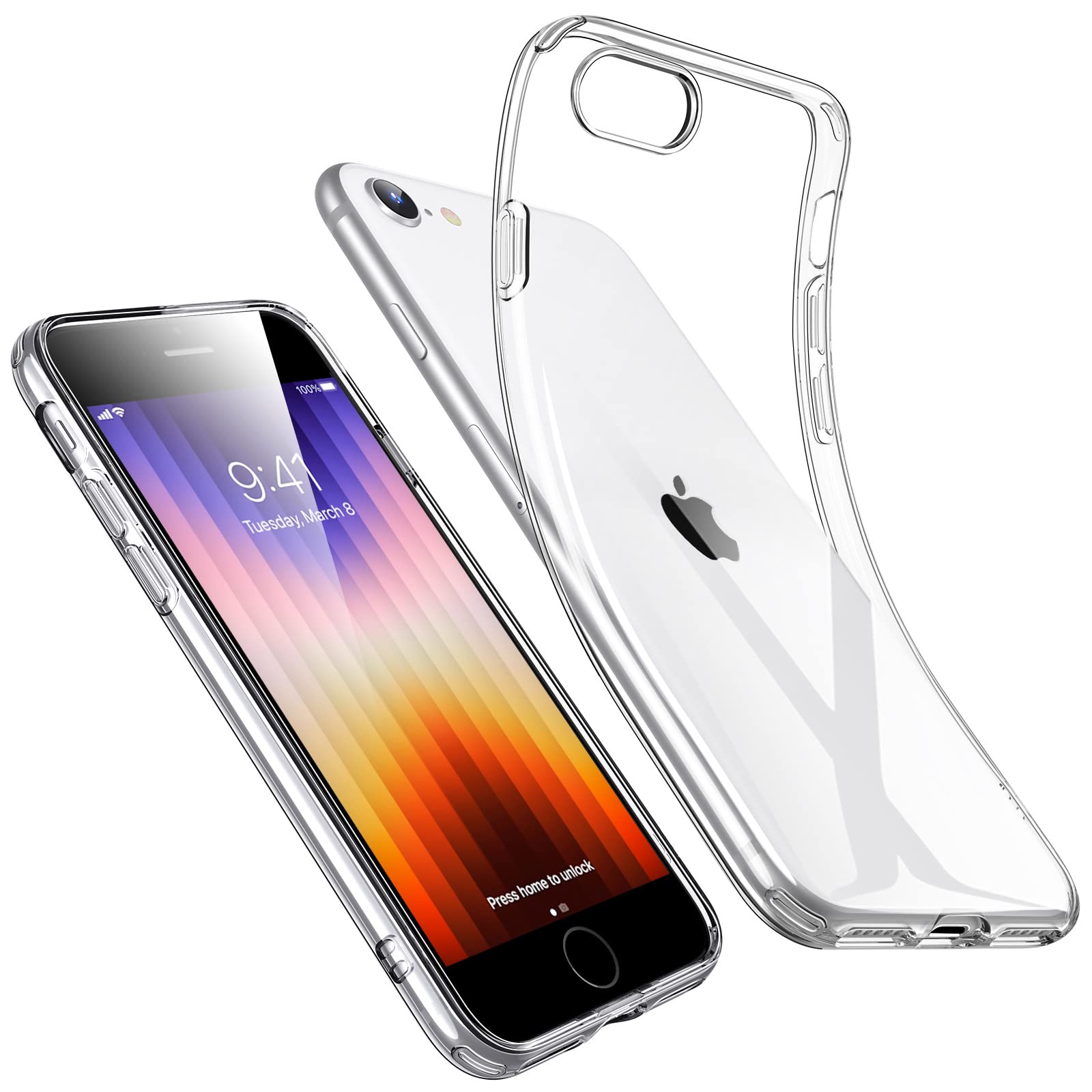 Klare Stoßfeste Dünne Silikon iPhone Handyhülle