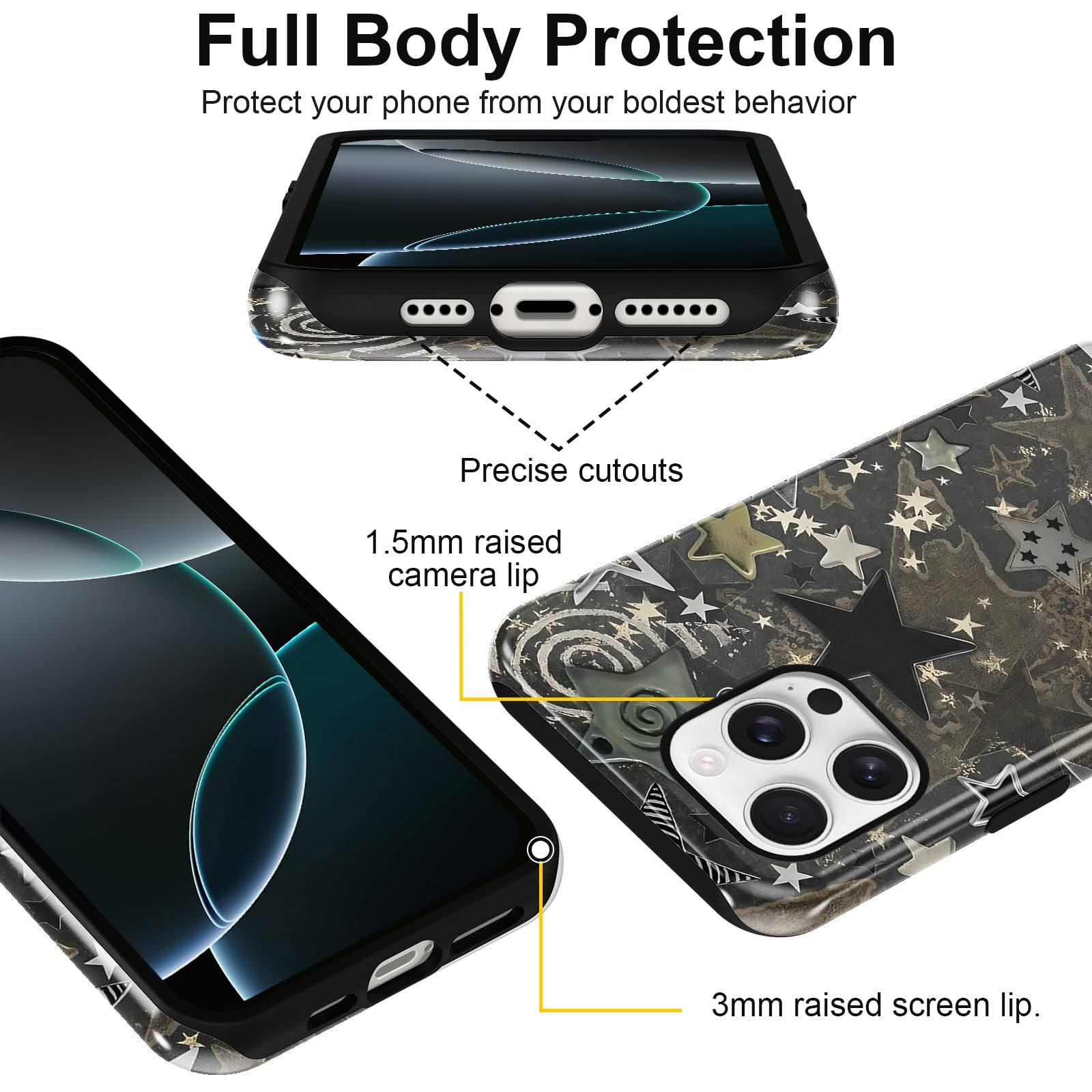Ästhetische gemusterte iPhone Hülle