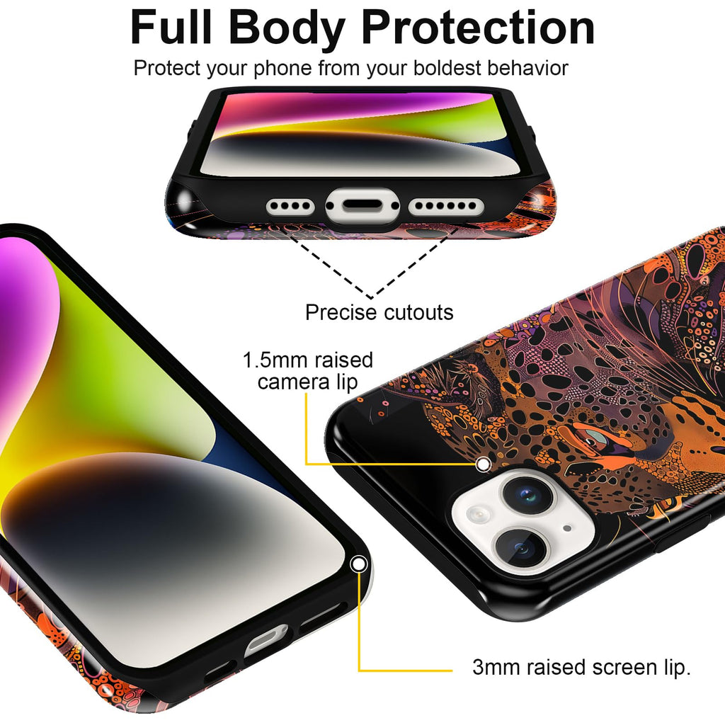 Ästhetische gemusterte iPhone Hülle