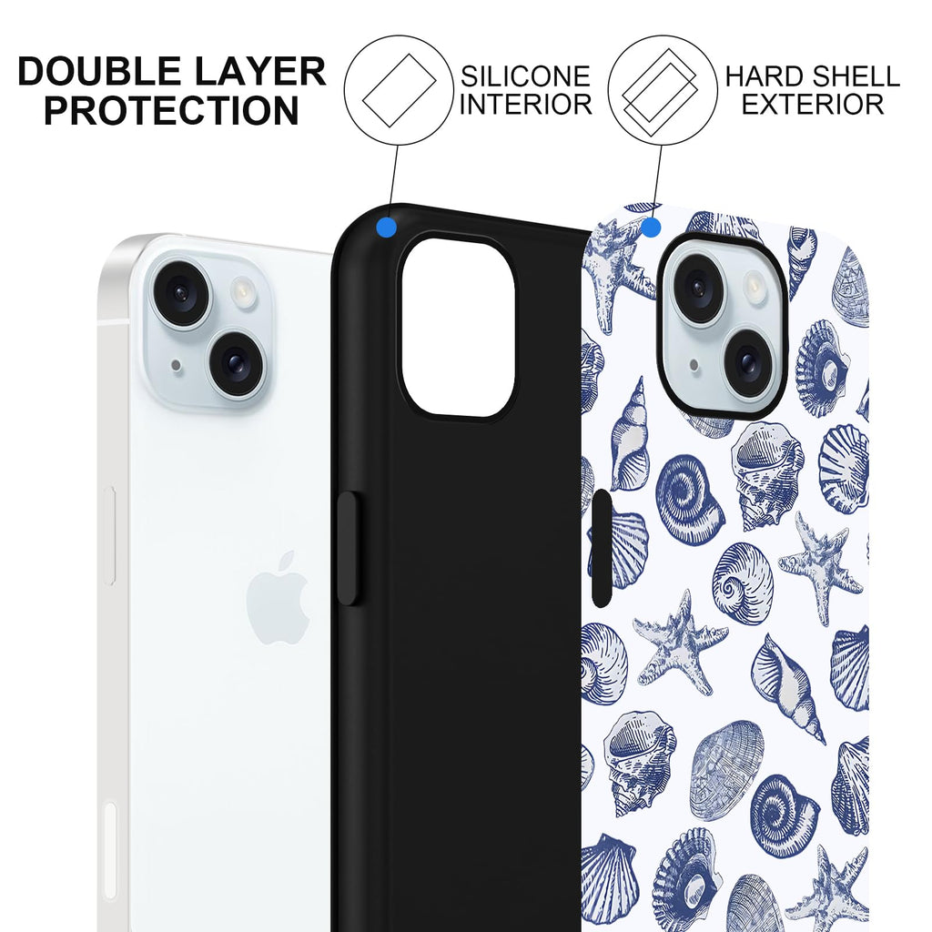 Sommerliche Muscheldesign iPhone Hülle
