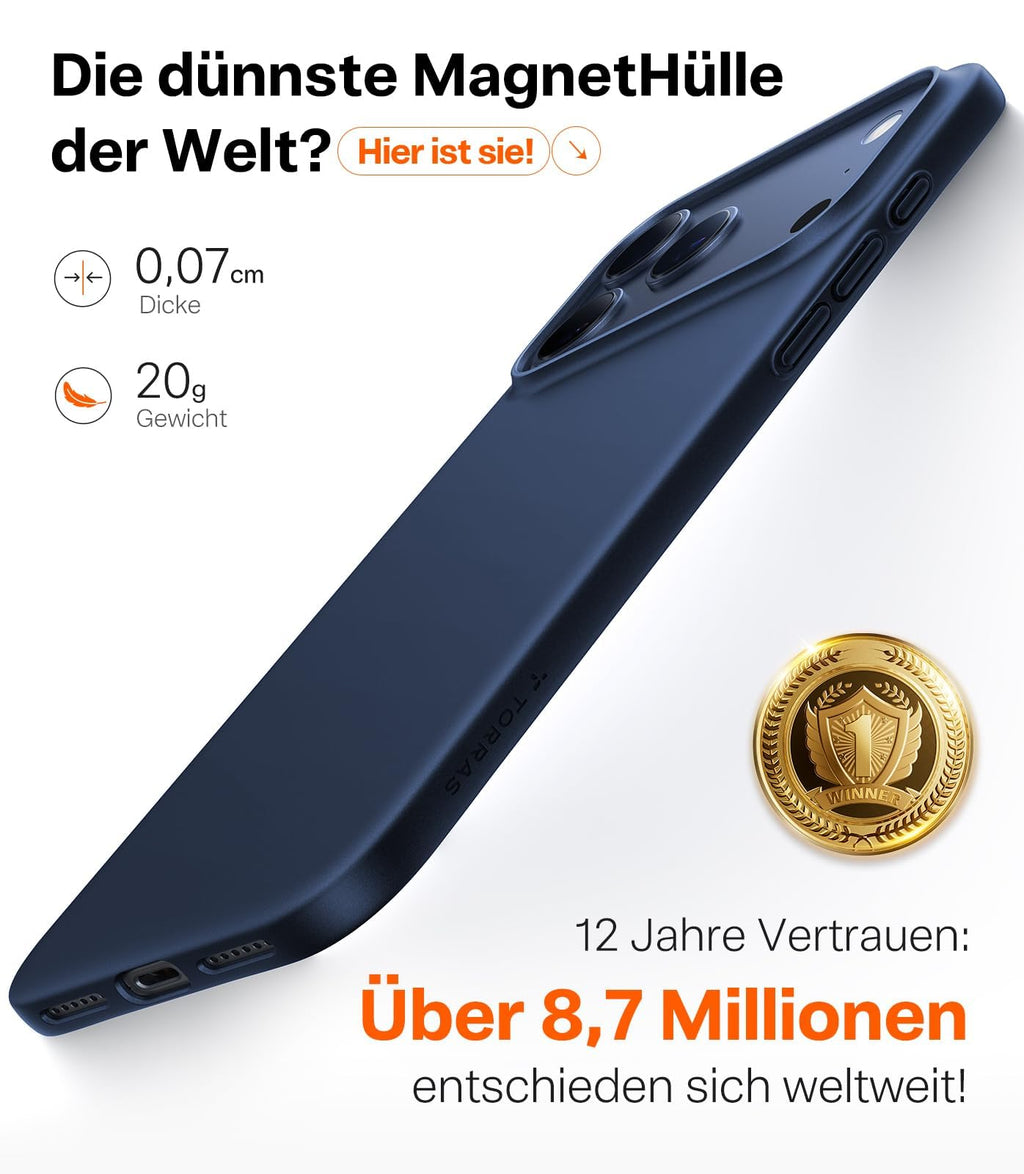 Ultra dünne MagSafe transparente iPhone Hülle