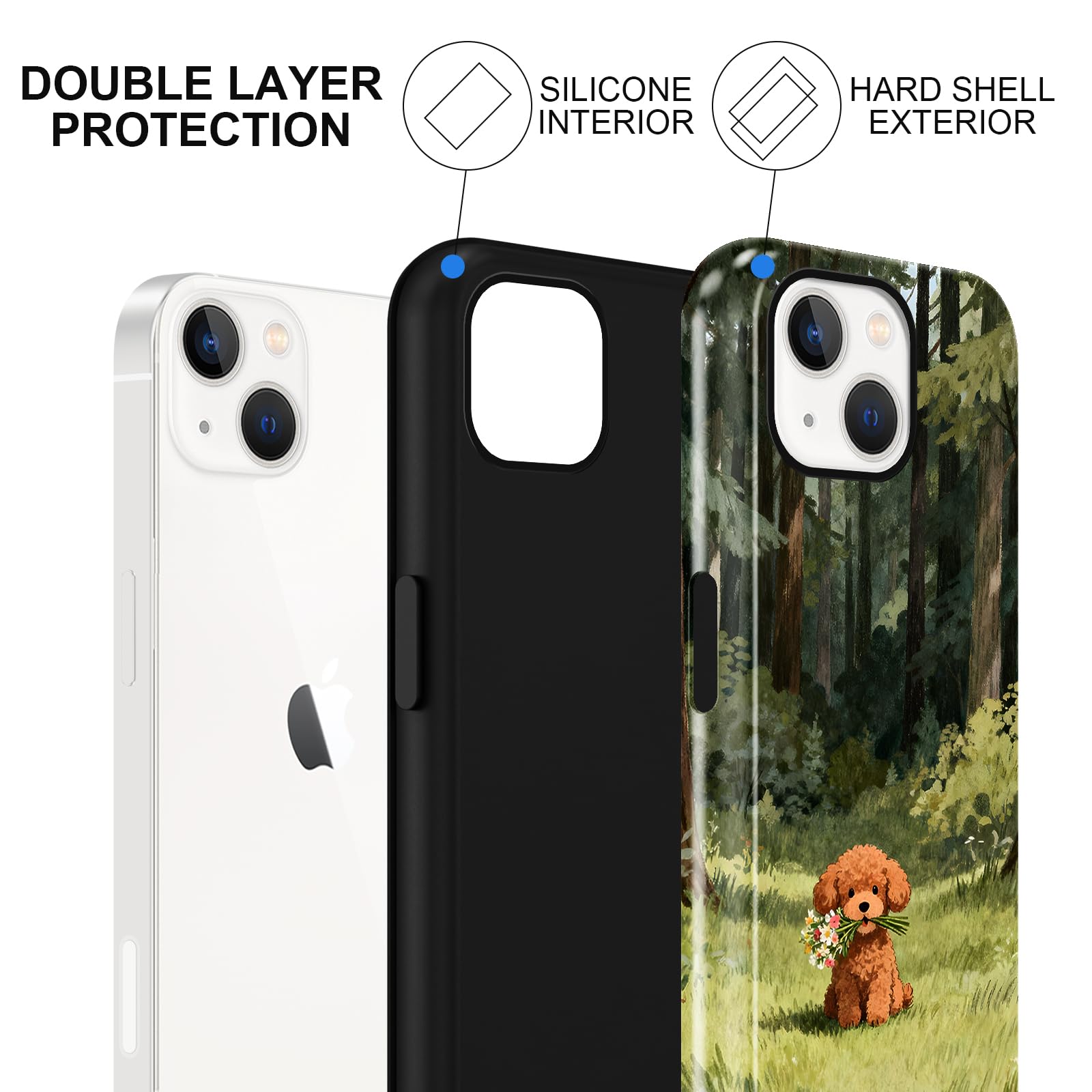 Ästhetische gemusterte iPhone Hülle