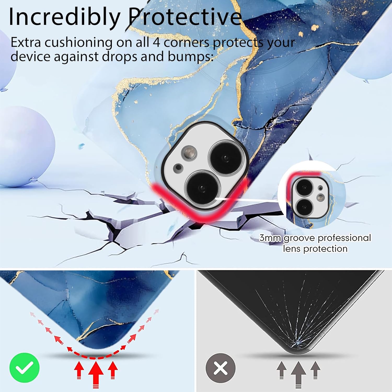 Magsafe Mamor design iPhone Hülle