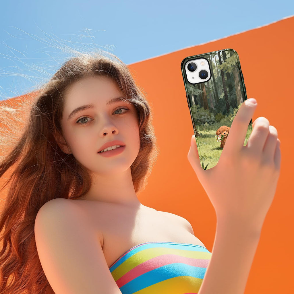Ästhetische gemusterte iPhone Hülle
