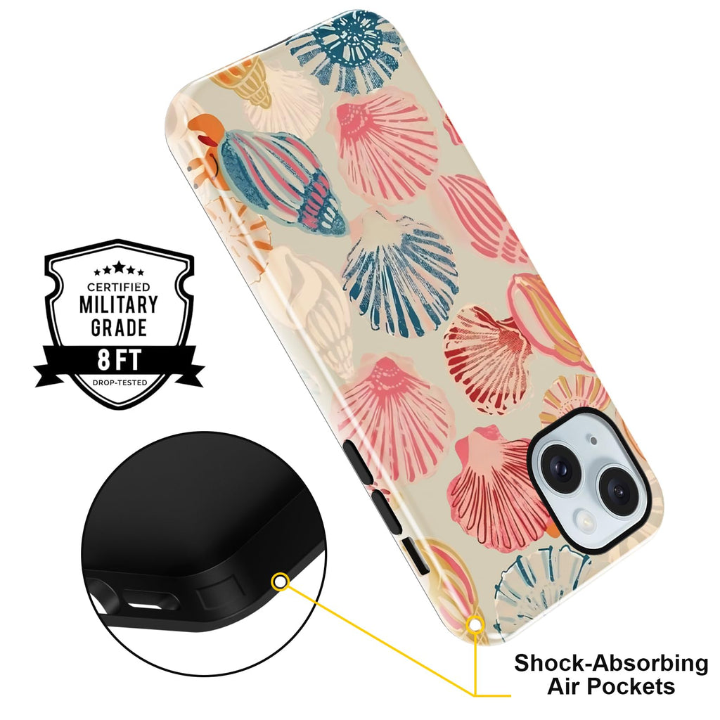 Sommerliche Muscheldesign iPhone Hülle