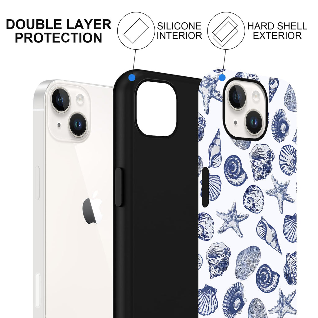Sommerliche Muscheldesign iPhone Hülle