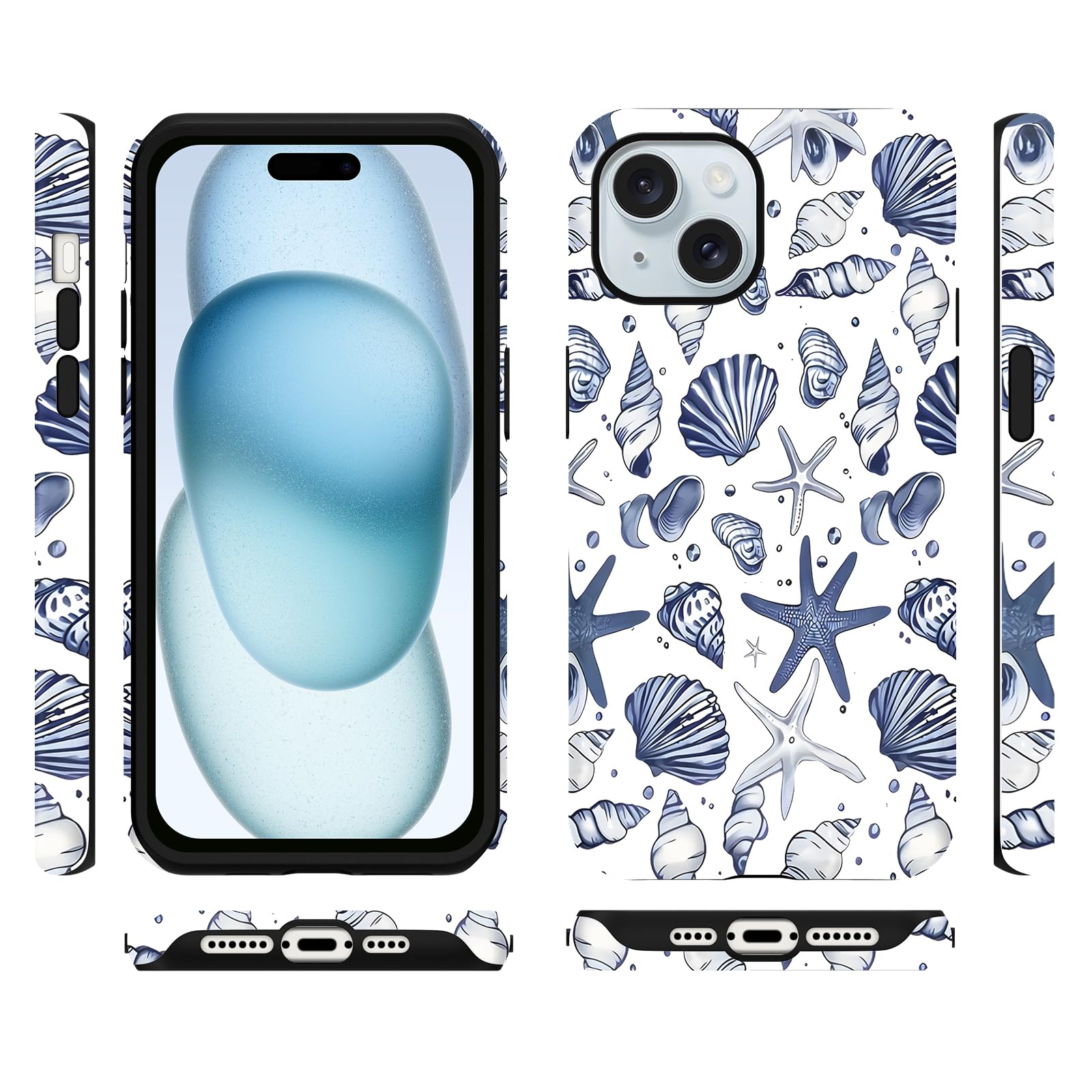 Sommerliche Muscheldesign iPhone Hülle
