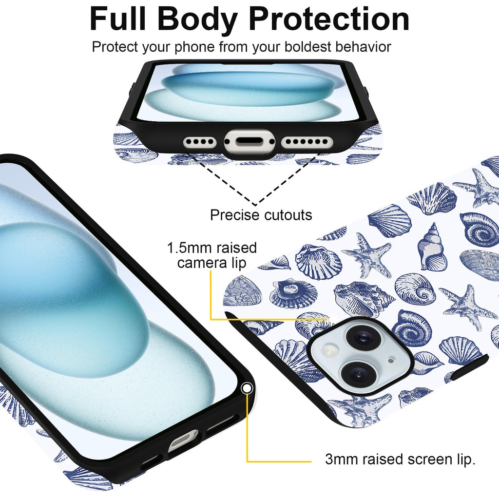 Sommerliche Muscheldesign iPhone Hülle