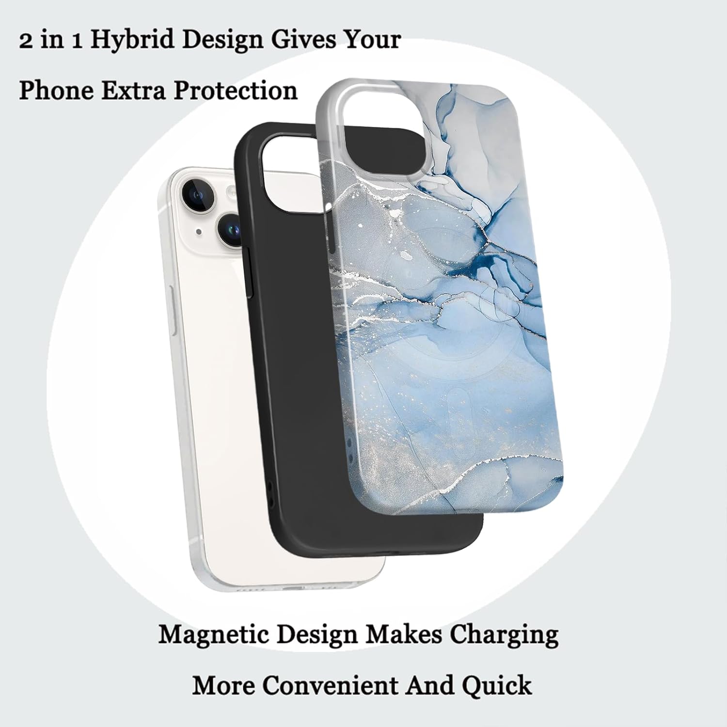 Magsafe Mamor design iPhone Hülle