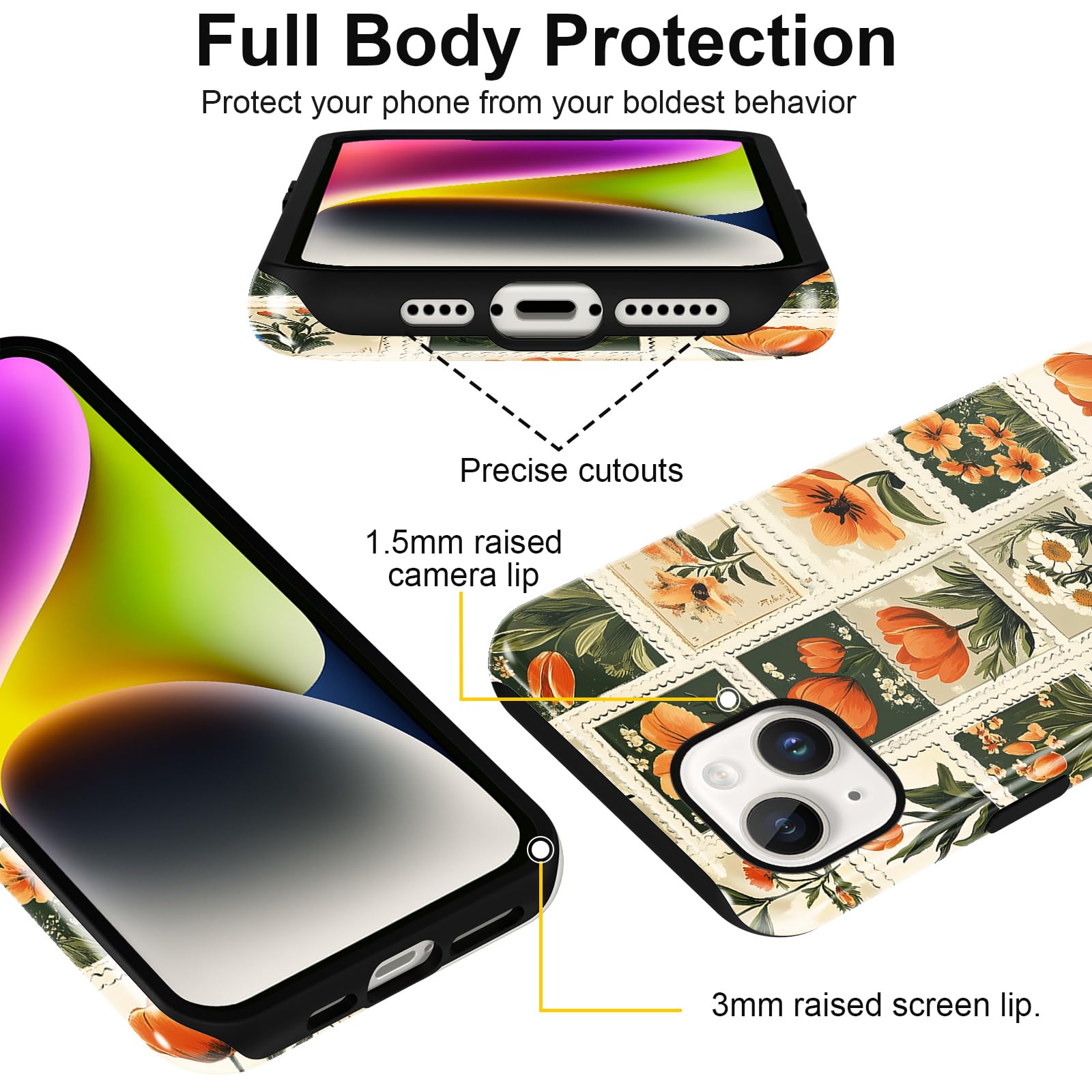 Ästhetische gemusterte iPhone Hülle