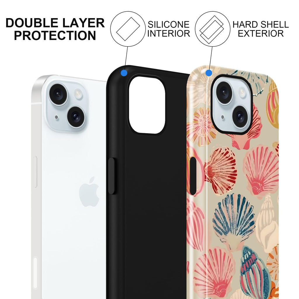 Sommerliche Muscheldesign iPhone Hülle