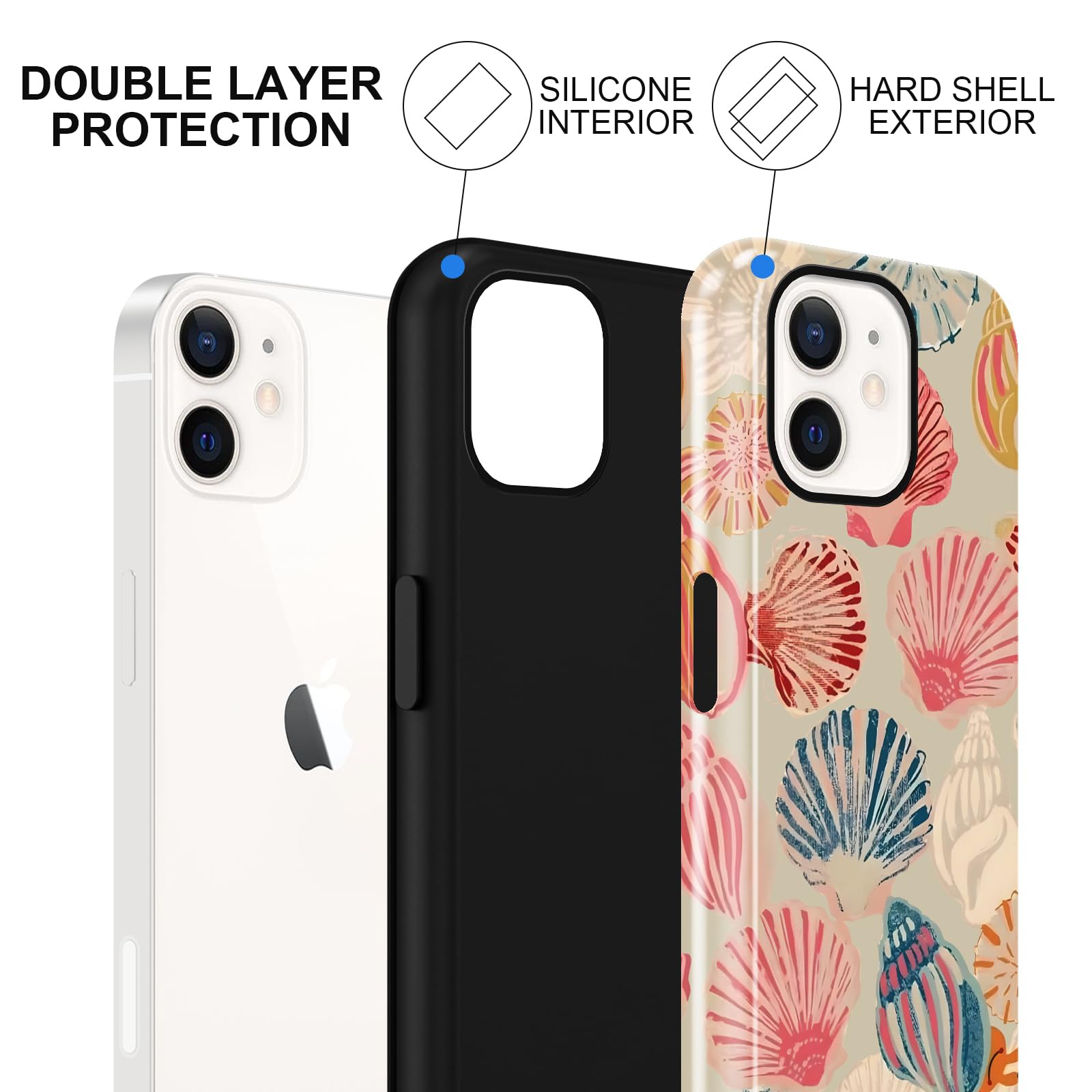Sommerliche Muscheldesign iPhone Hülle