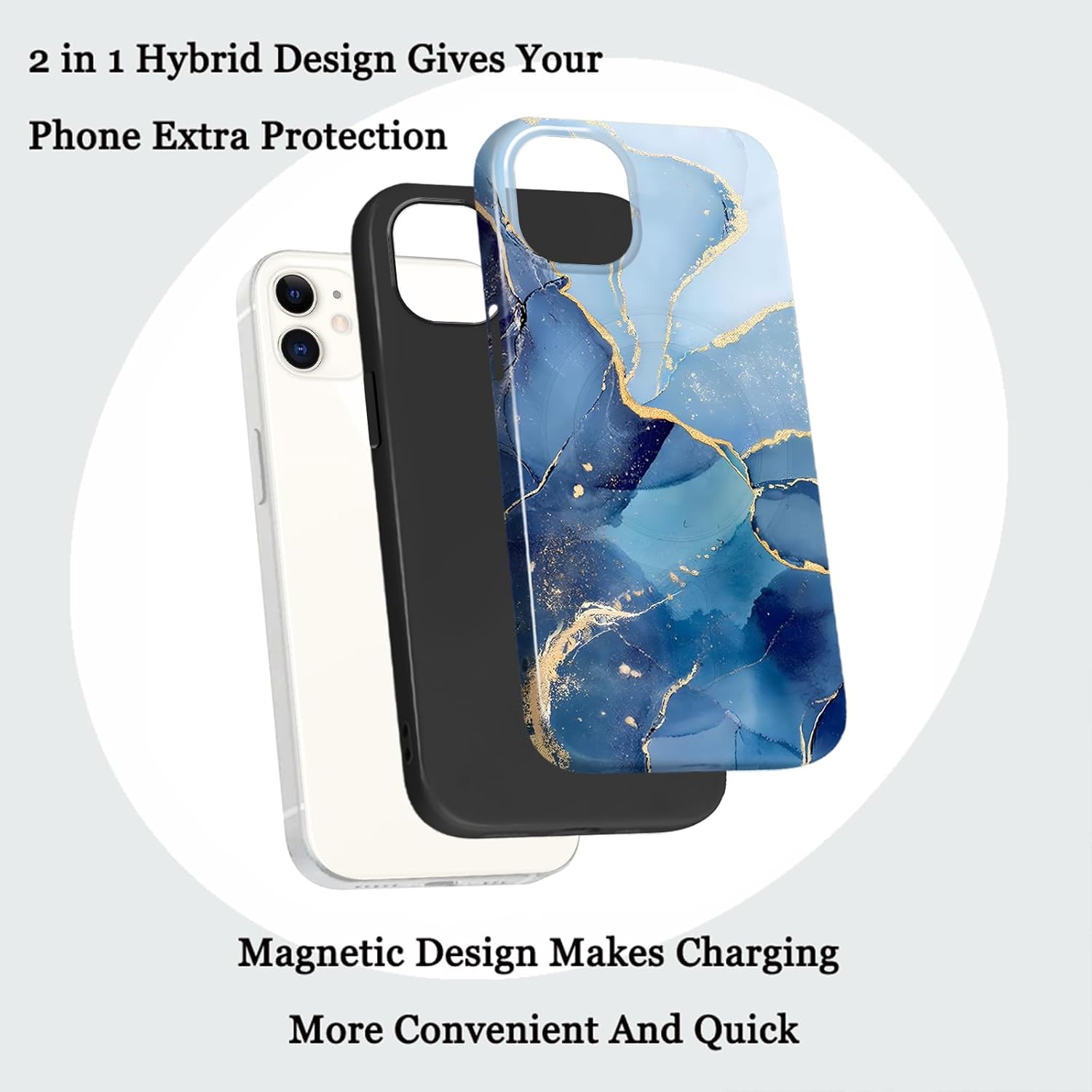 Magsafe Mamor design iPhone Hülle