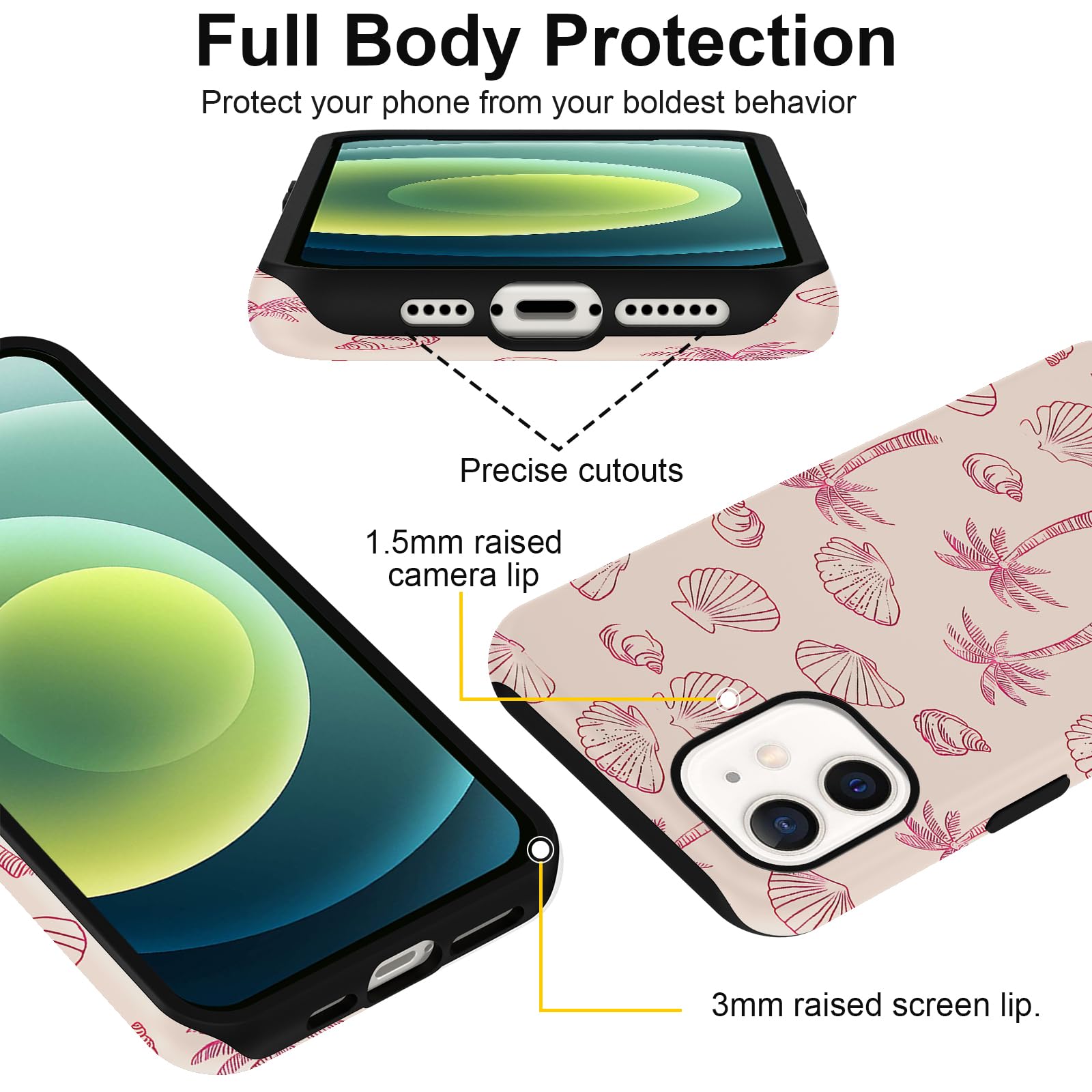 Sommerliche Muscheldesign iPhone Hülle