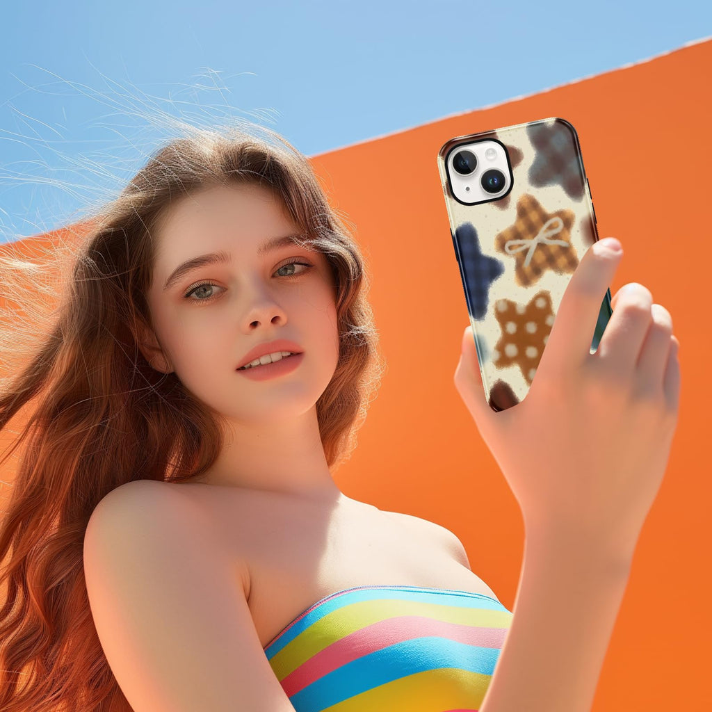 Ästhetische gemusterte iPhone Hülle