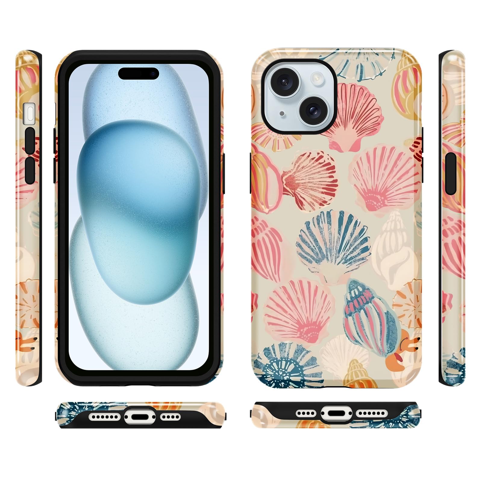 Sommerliche Muscheldesign iPhone Hülle