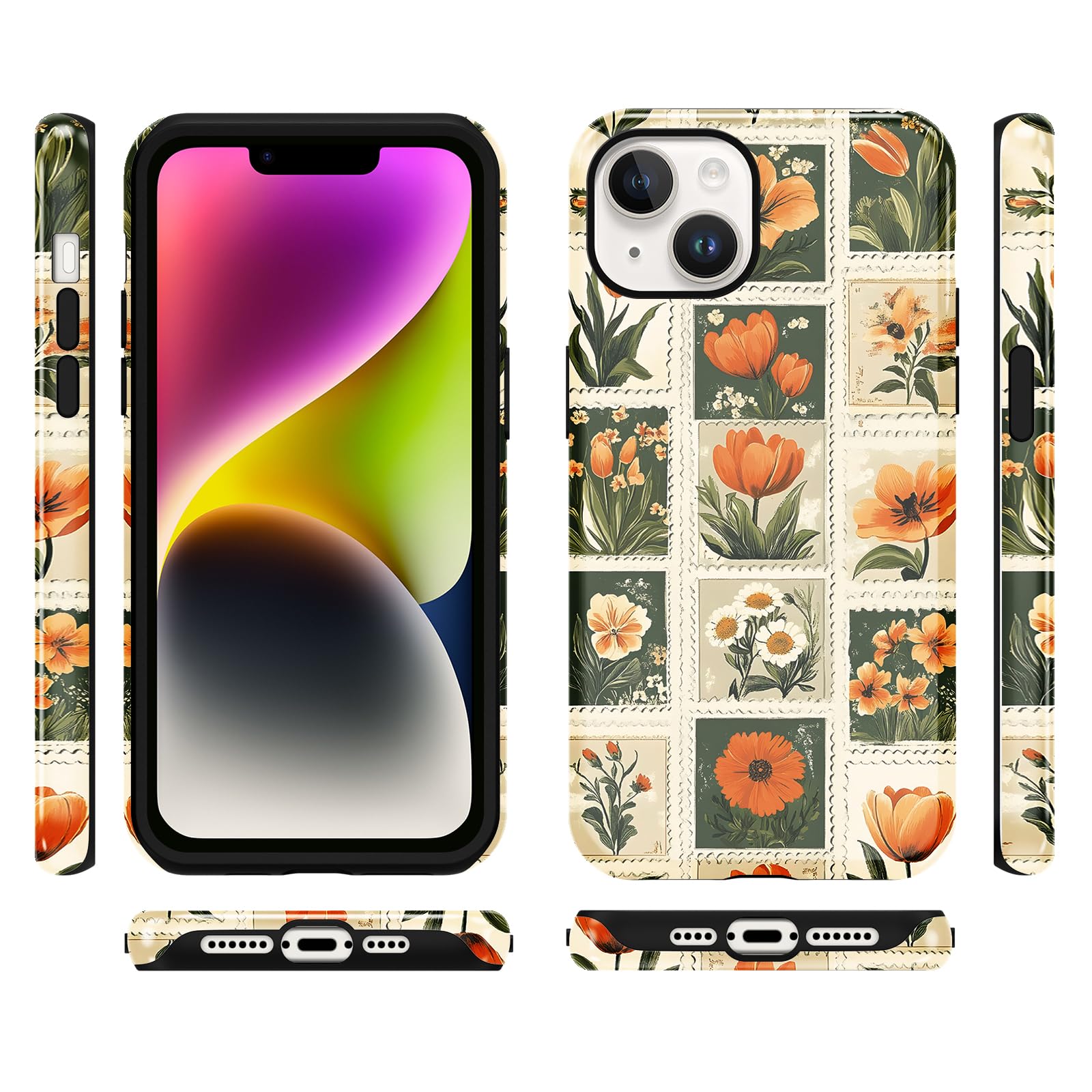 Ästhetische gemusterte iPhone Hülle