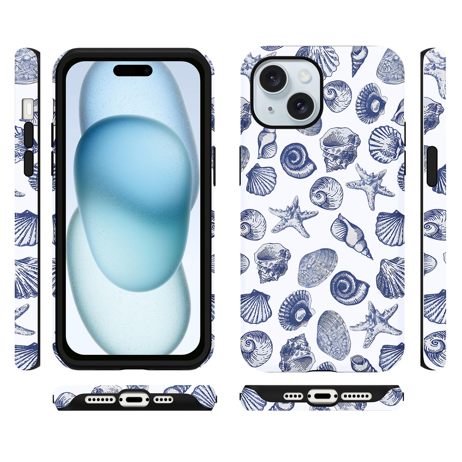 Sommerliche Muscheldesign iPhone Hülle