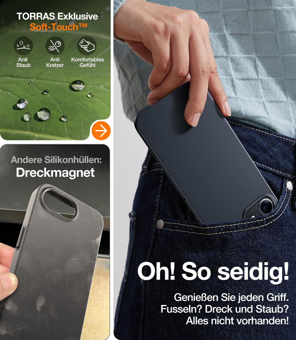 Ultra dünne MagSafe transparente iPhone Hülle