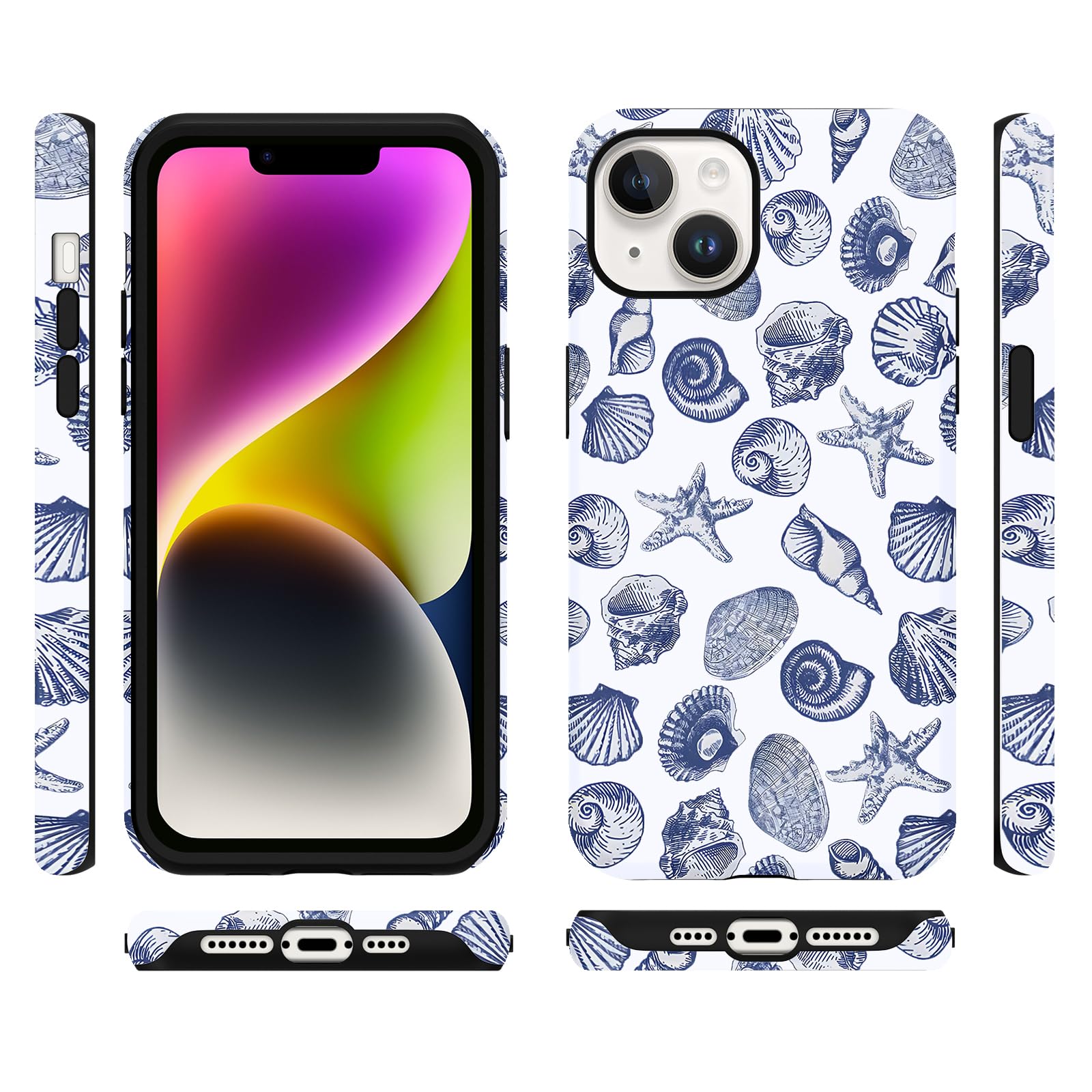 Sommerliche Muscheldesign iPhone Hülle