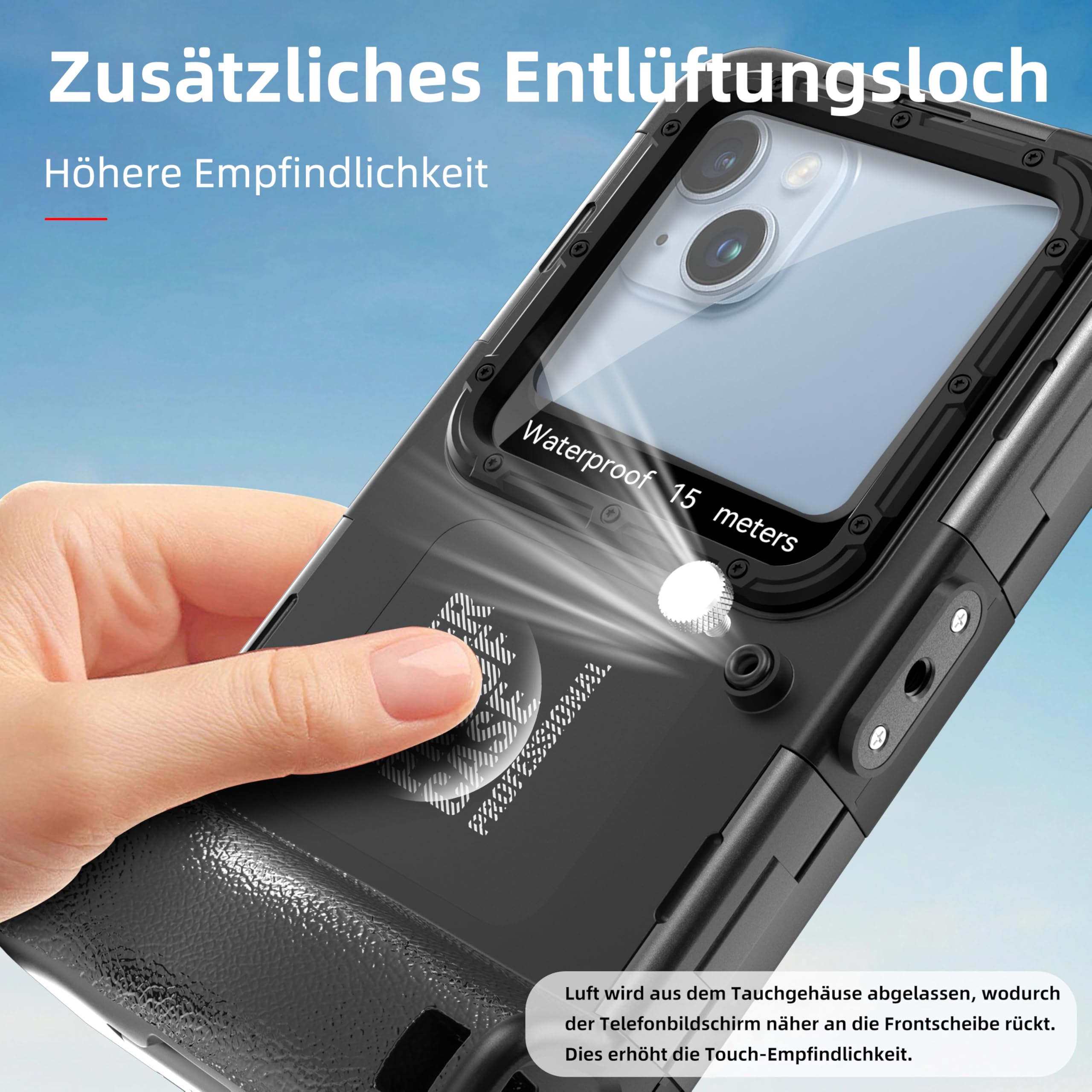 Unterwasser-Tauchgehäuse für iPhone
